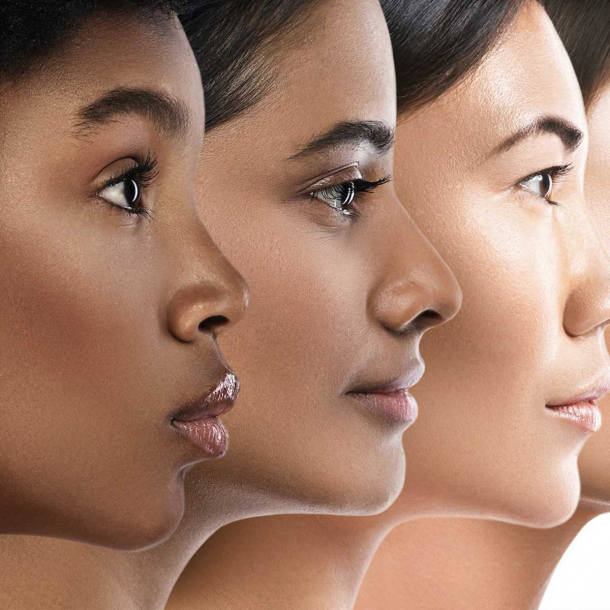 side profile of women with different skintones for med spa facials - U R Royalty - Cypress, Texas